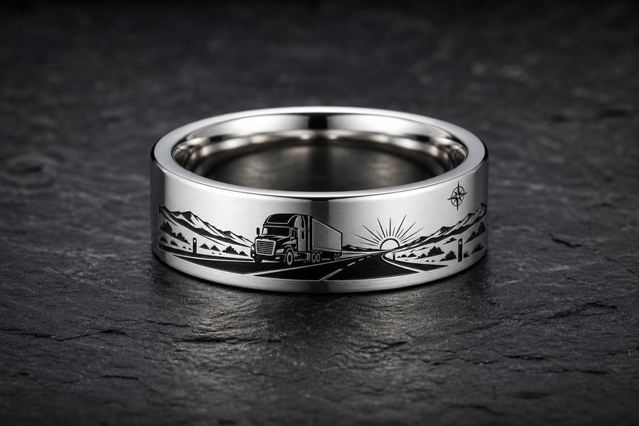 Veteran Father Ring Story: He stood so we could stand. ring mockup