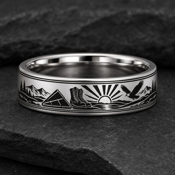 Truck Driver Dad Ring Story: Every mile came home. ring mockup