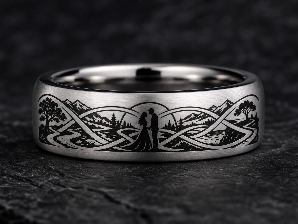 Married Couple Ring Story: Still choosing you. ring mockup