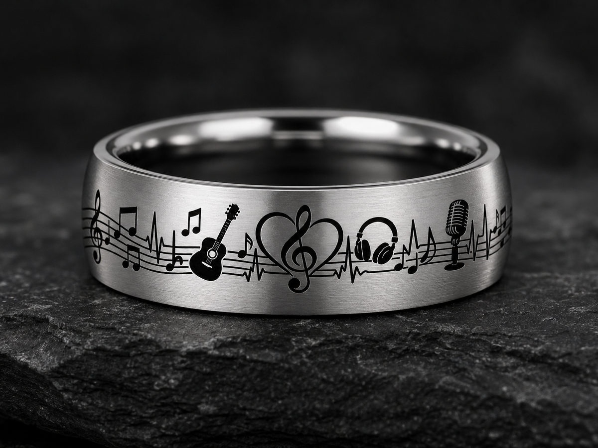 Musician Mother Ring Story: You gave us a song. ring mockup